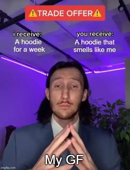 Trade offer hoodie meme cute couple