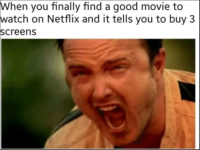 Aaron paul screaming meme mad at netflix