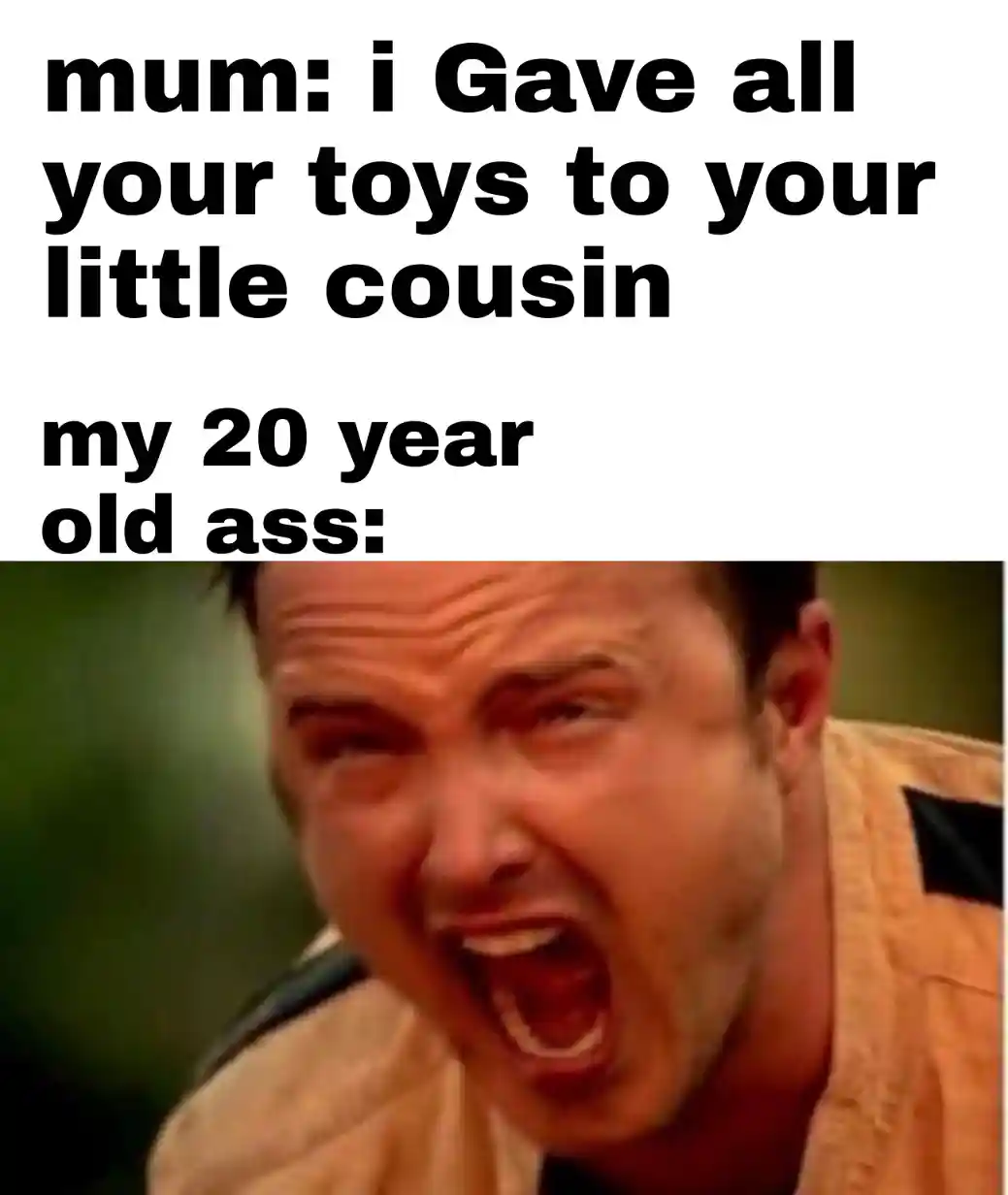 Aaron paul screaming meme mad at mom giving toys