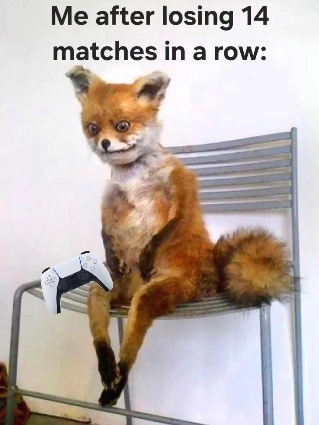 Awkward fox meme after 14 game losses