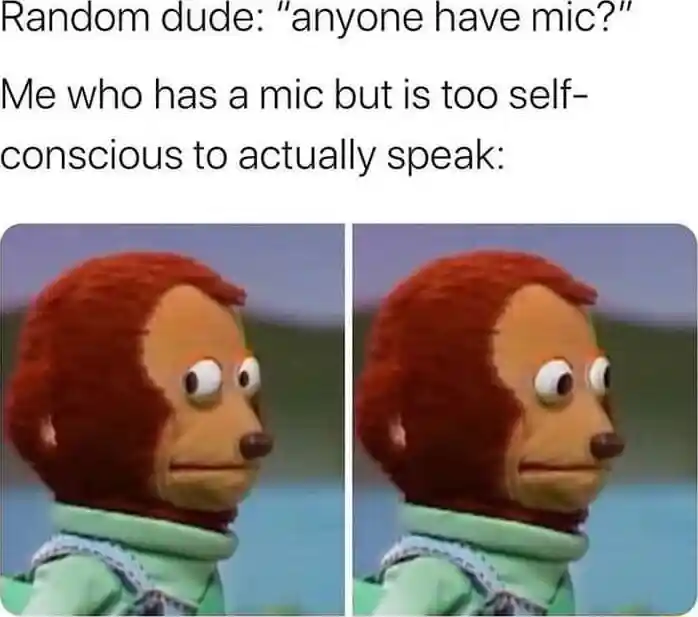 Awkward monkey puppet meme too shy to speak