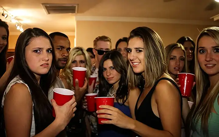 awkward party meme template
