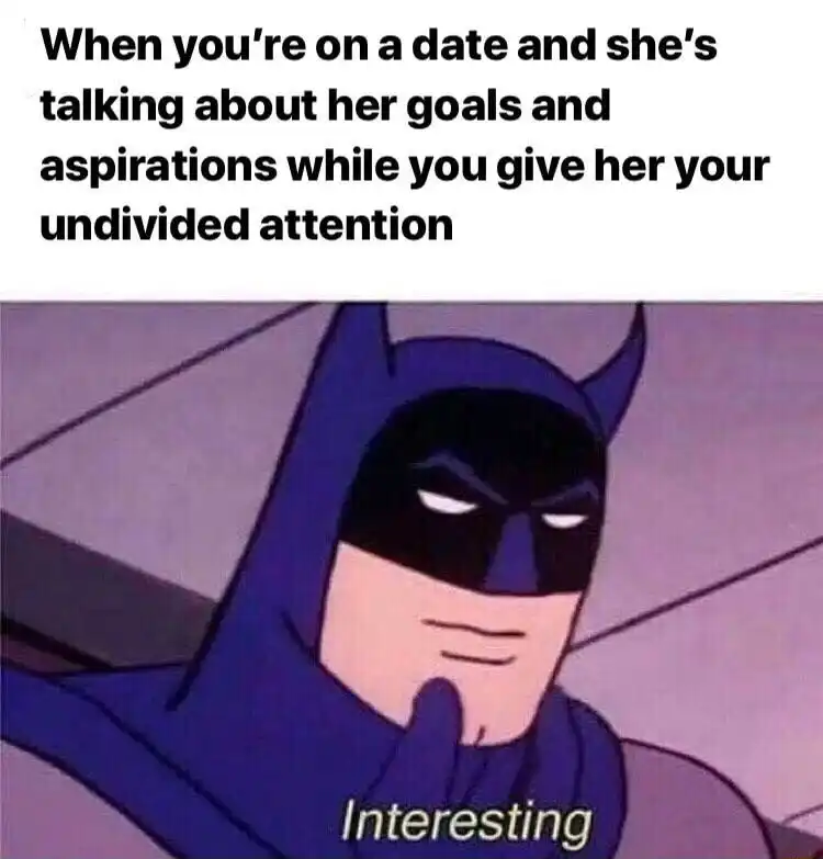 Batman thinking meme on date