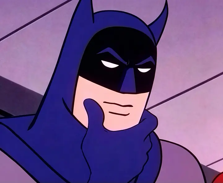 Batman thinking meme template