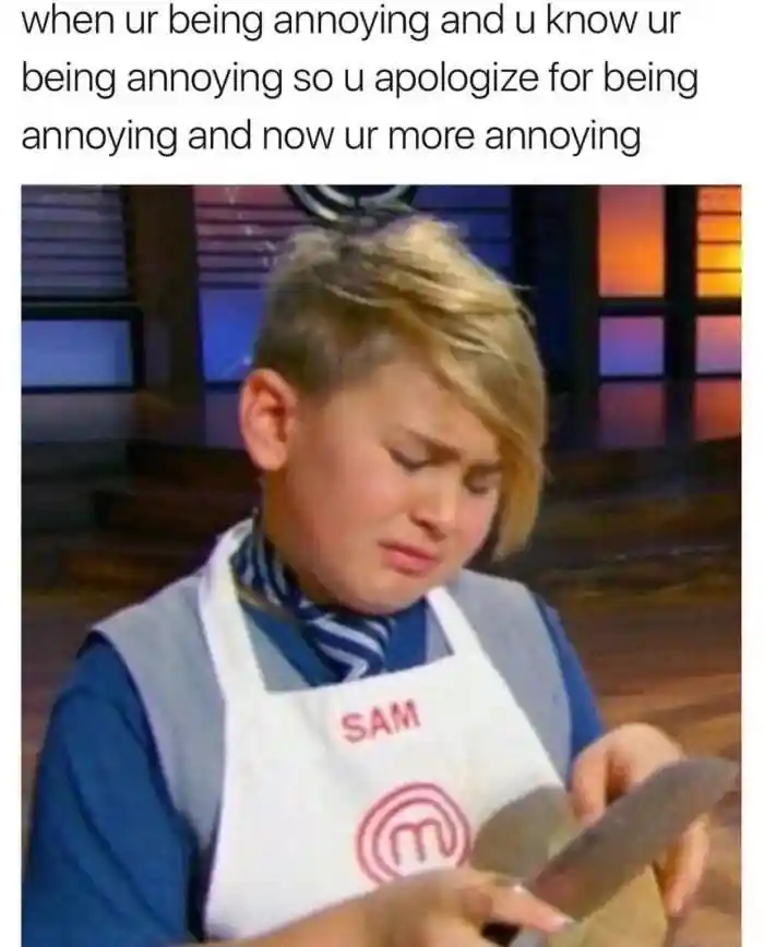 Annoying apology meme gets more annoying