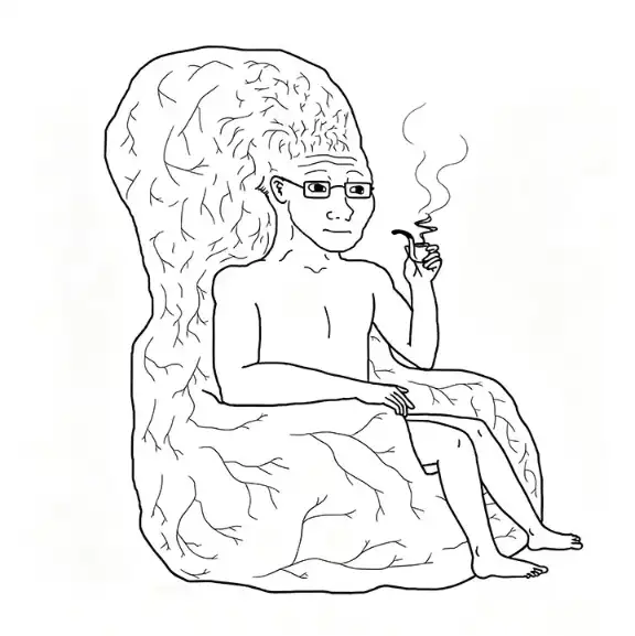 Big brain wojak meme