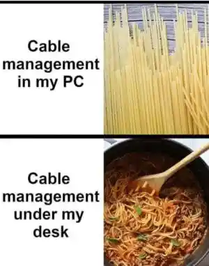 Depressed wojak meme pc cable fail