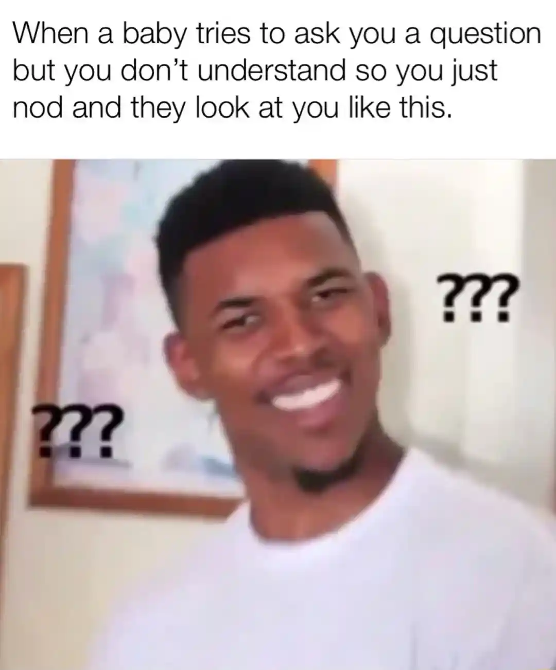 Confused nick young meme confused by baby