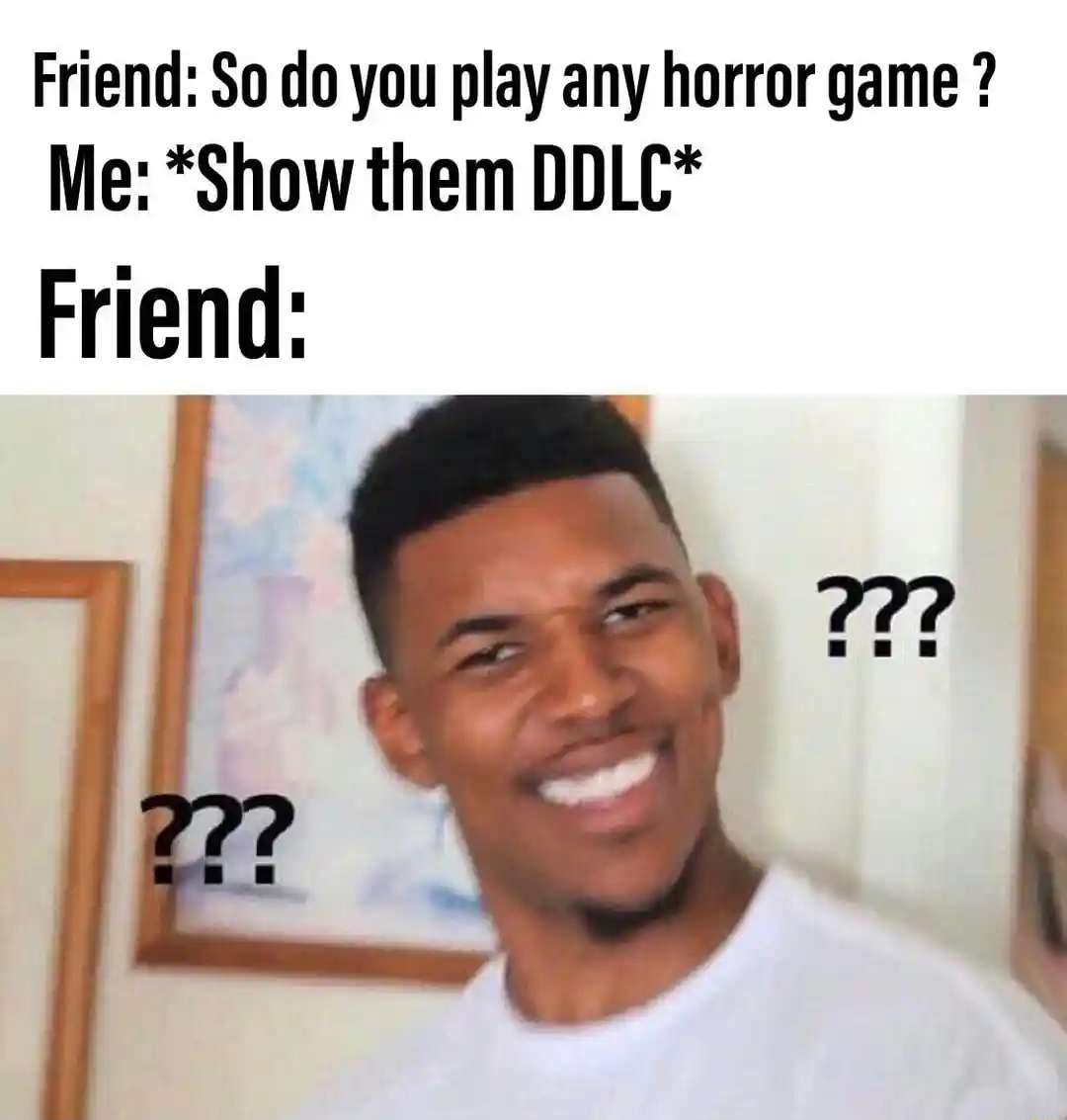 Confused nick young meme puzzled by ddlc