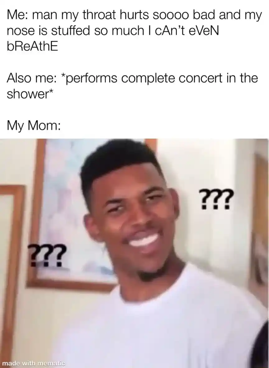 Confused nick young meme confused by shower singing
