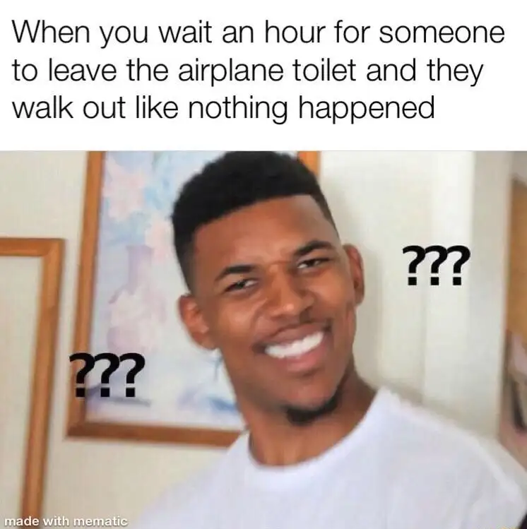 Confused nick young meme wait for airplane toilet confused