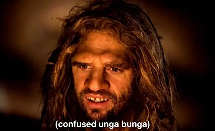 confused unga bunga meme template