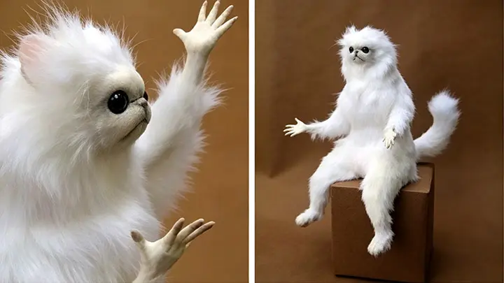 Confused white monkey meme template
