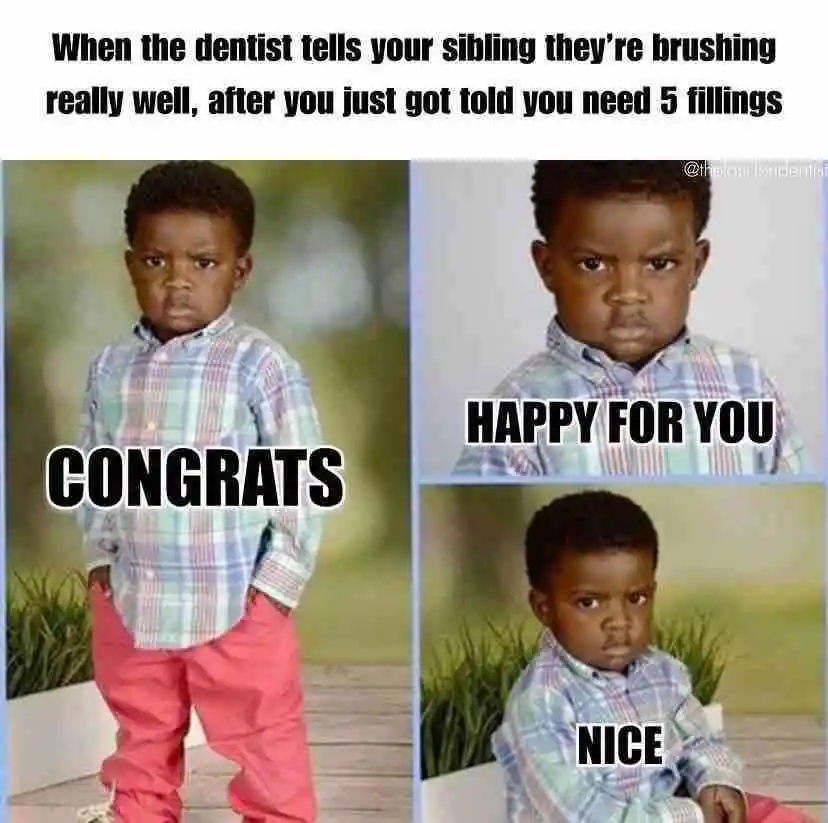 Congrats happy for you meme mad sibling