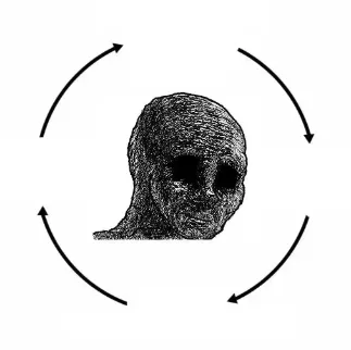 Depressed wojak cycle meme