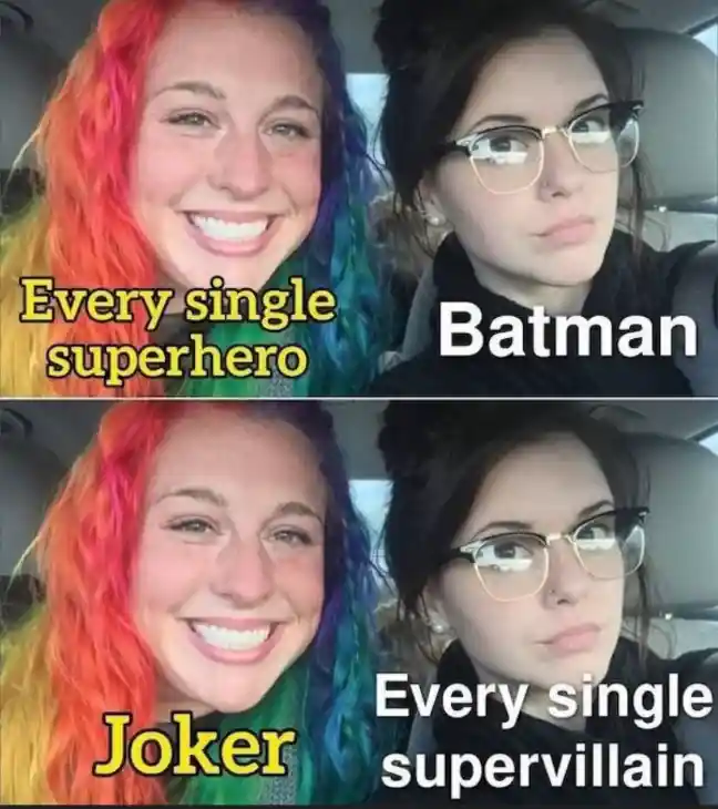 Batman Superhero Villain meme funny joke