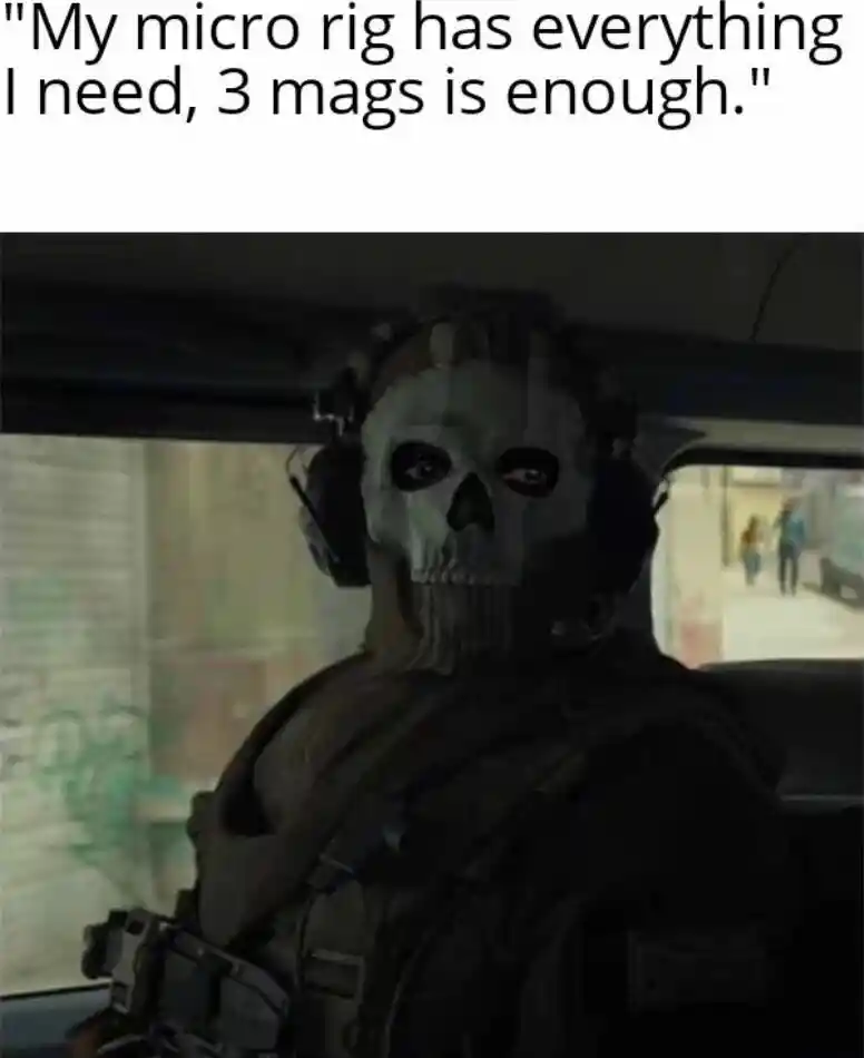 Ghost staring meme doubts 3 mags enough