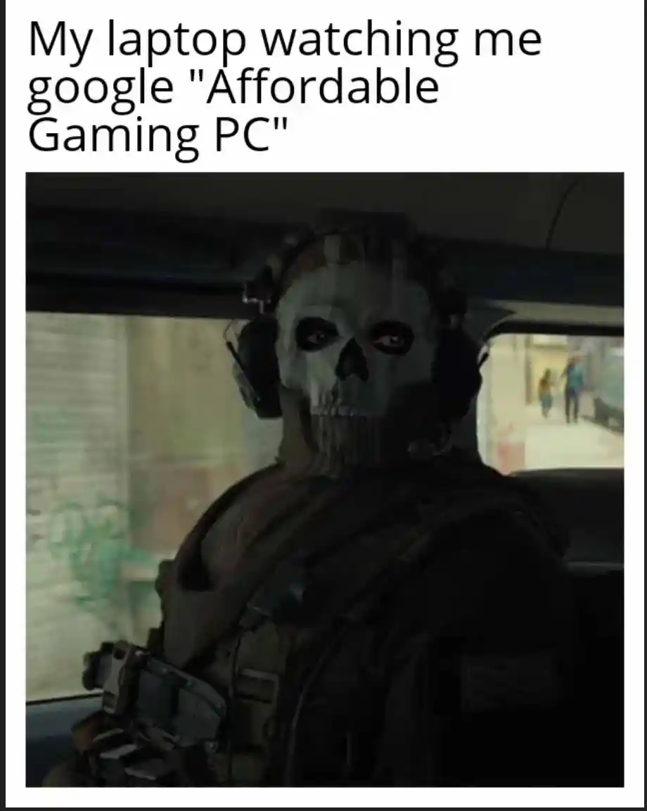Ghost staring meme judges user gaming pc