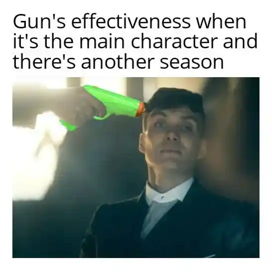 Main lead gun meme no damage next season