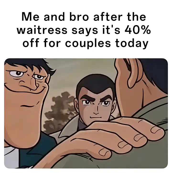 Hand on shoulder meme get couple discount