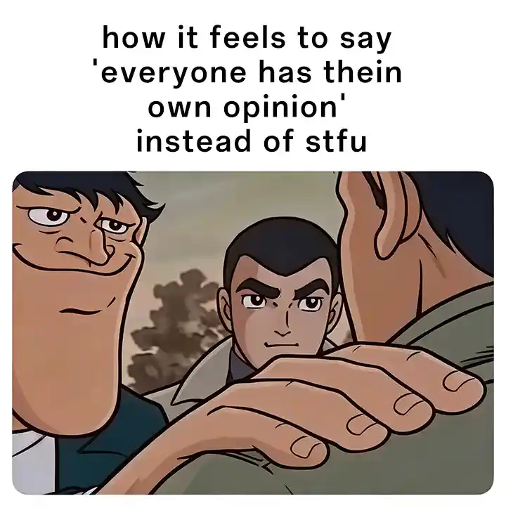 Hand on shoulder meme polite passive‑aggressive internet reply