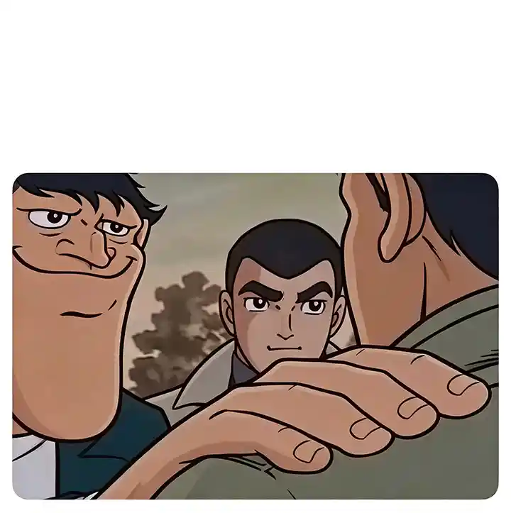 Hand on shoulder meme template