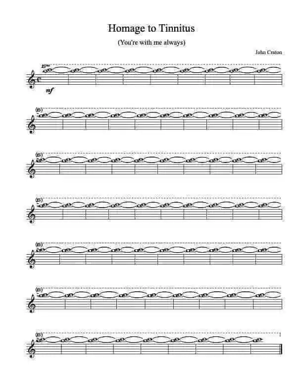 Tinnitus meme endless note gag