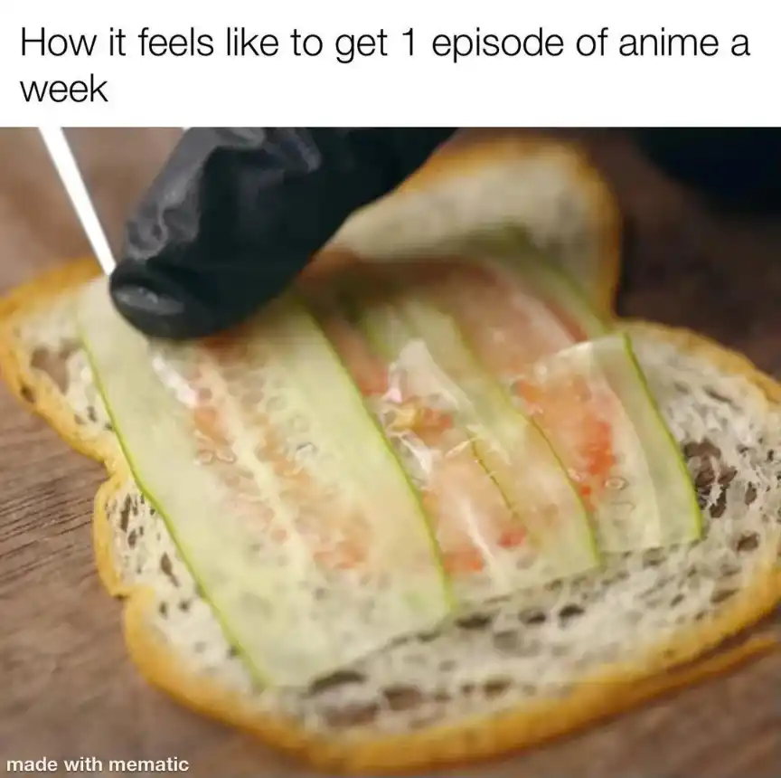 Weekly anime episode meme of long wait