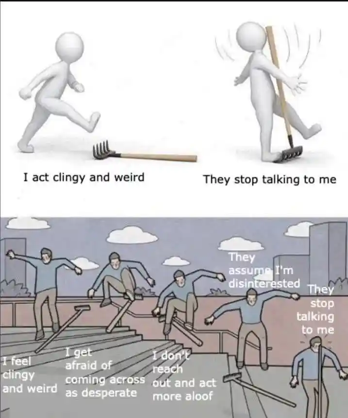 Step on rake meme people ignore me