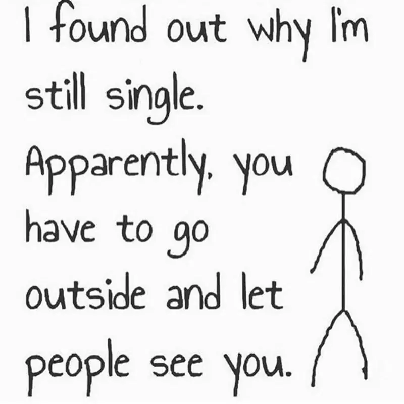 Still single meme about going outside