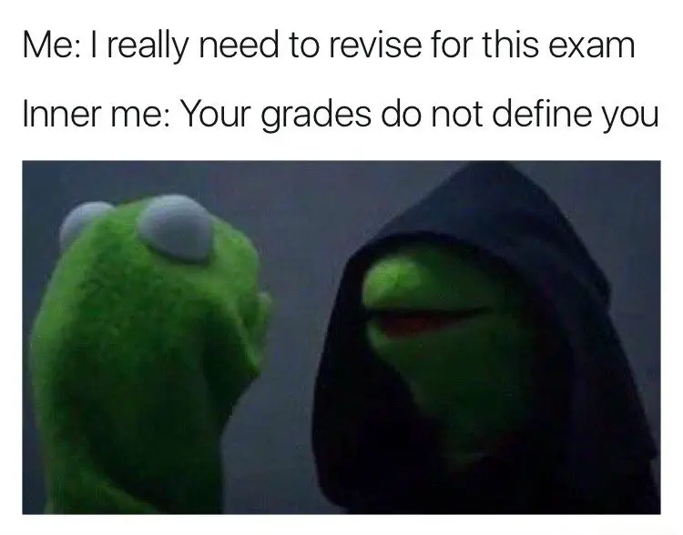 Exam revision meme making you skip study