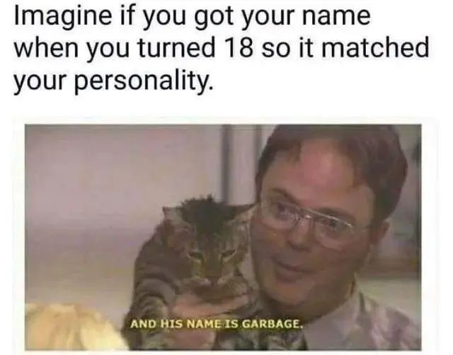 18th personality name meme joke about garbage