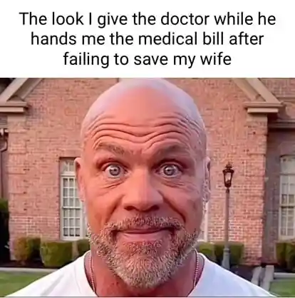 Kurt angle stare meme get medical bill