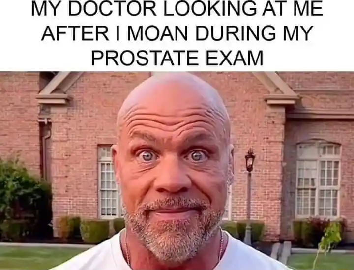 Kurt angle stare meme doctor stares after you moan at prostate exam