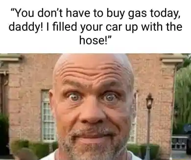 Kurt angle stare meme shocked at kid filling car with hose