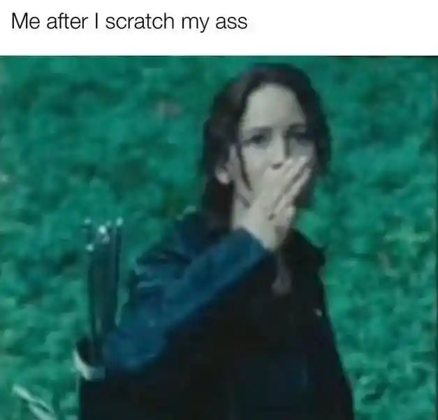 Scratch my ass meme hand over face funny
