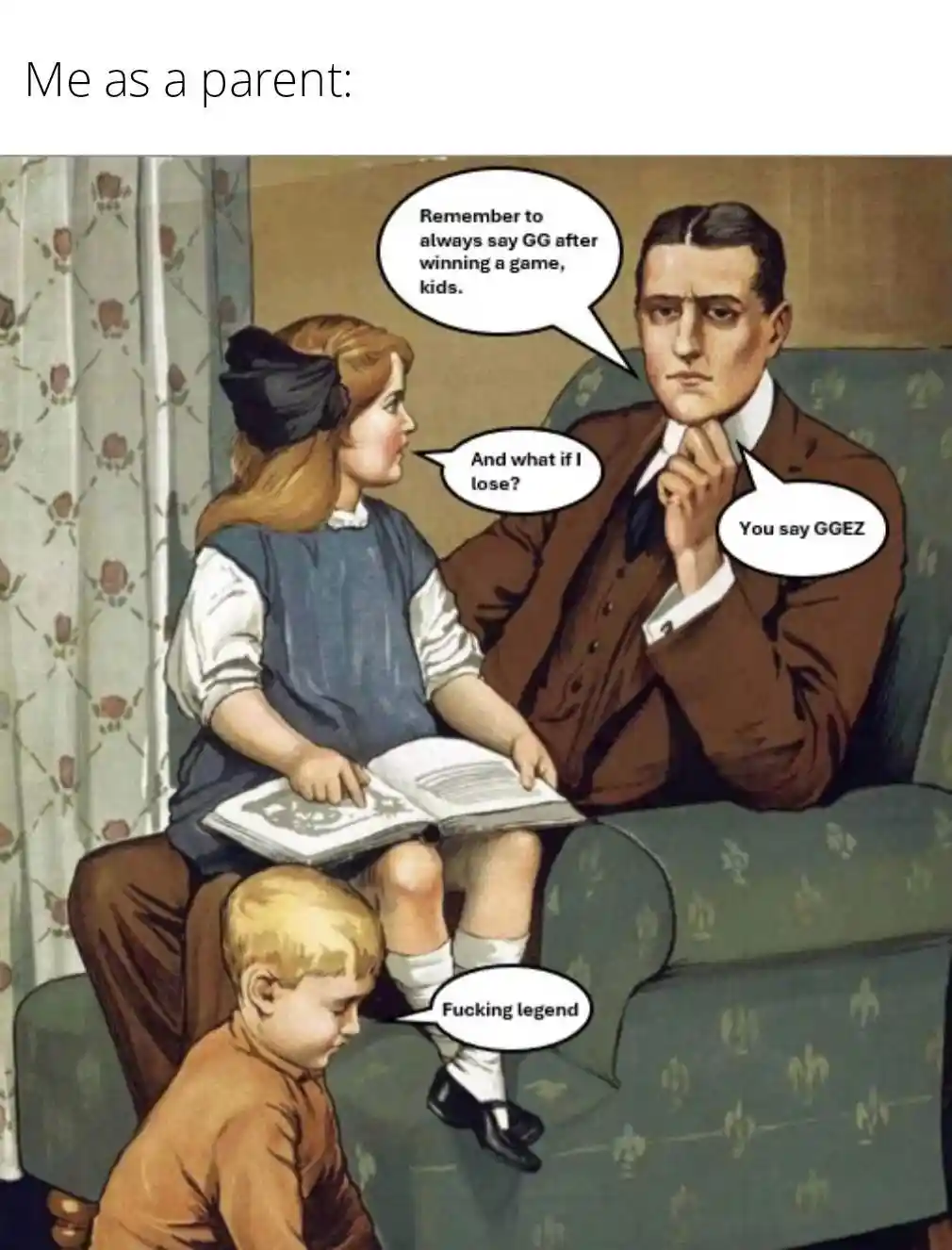 Depressed wojak meme teach kids ggez