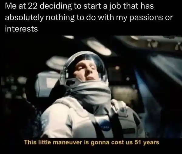 Depressed wojak meme wasting years