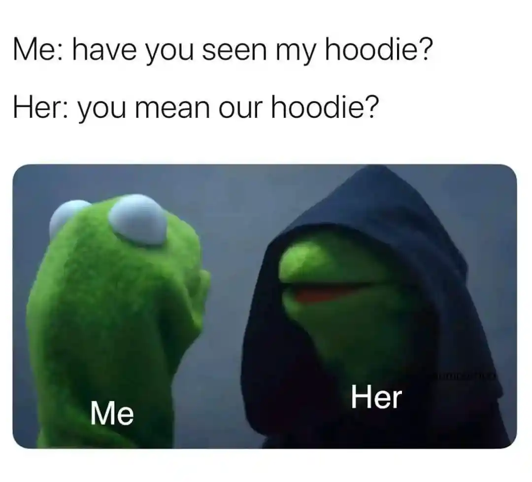 Girlfriend hoodie meme funny kermit joke