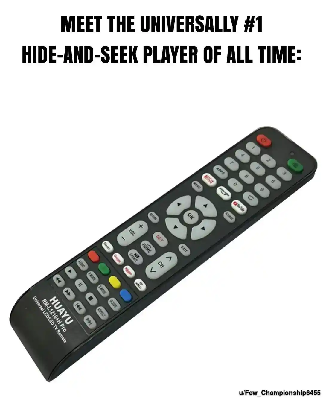 Tv remote meme top hide and seek player
