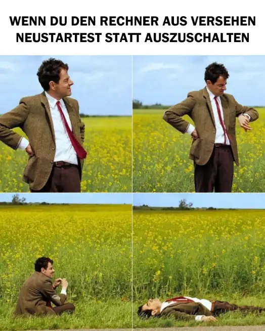 Mr bean waiting meme tired of pc reboot