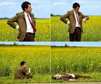 Mr bean waiting meme