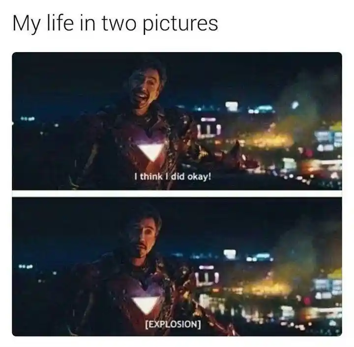 Iron man meme did okay before explosion