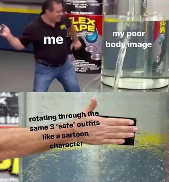 Poor body image fix meme funny