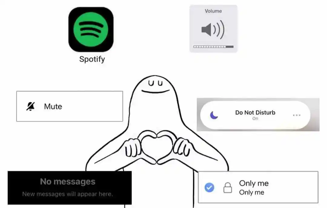 Spotify alone meme enjoying quiet time