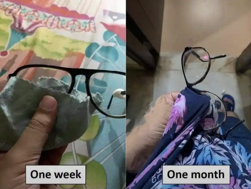 Glasses wipe meme lazy habit