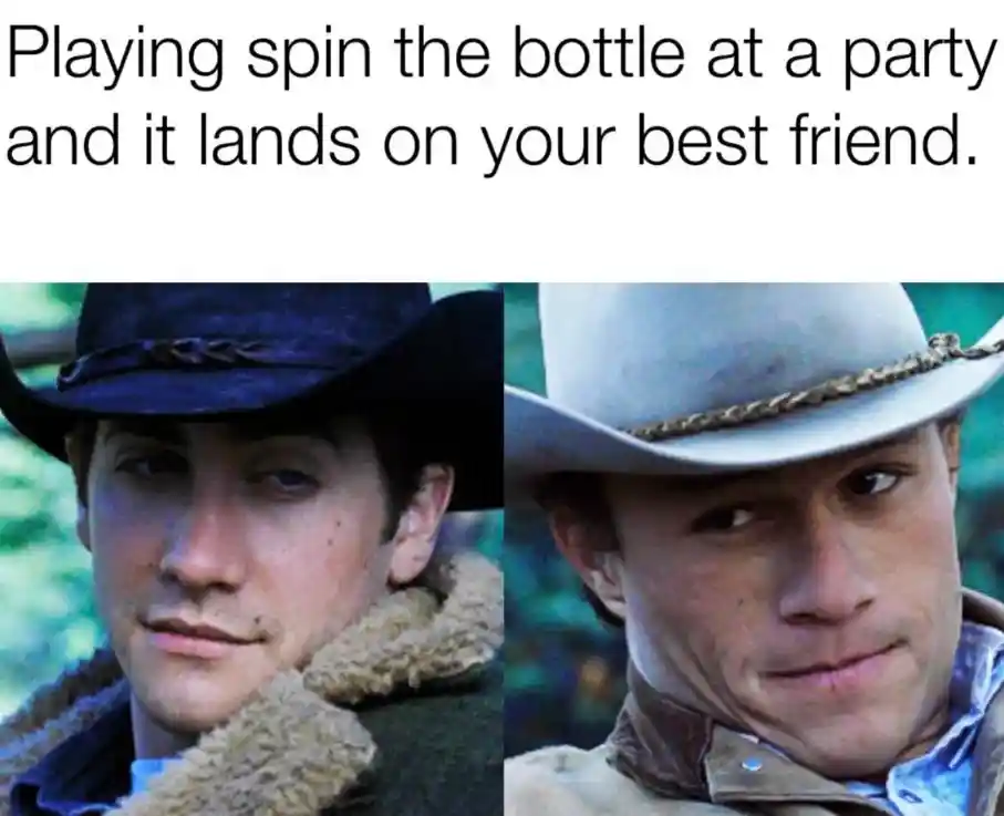 Spin the bottle meme awkward best friend party moment