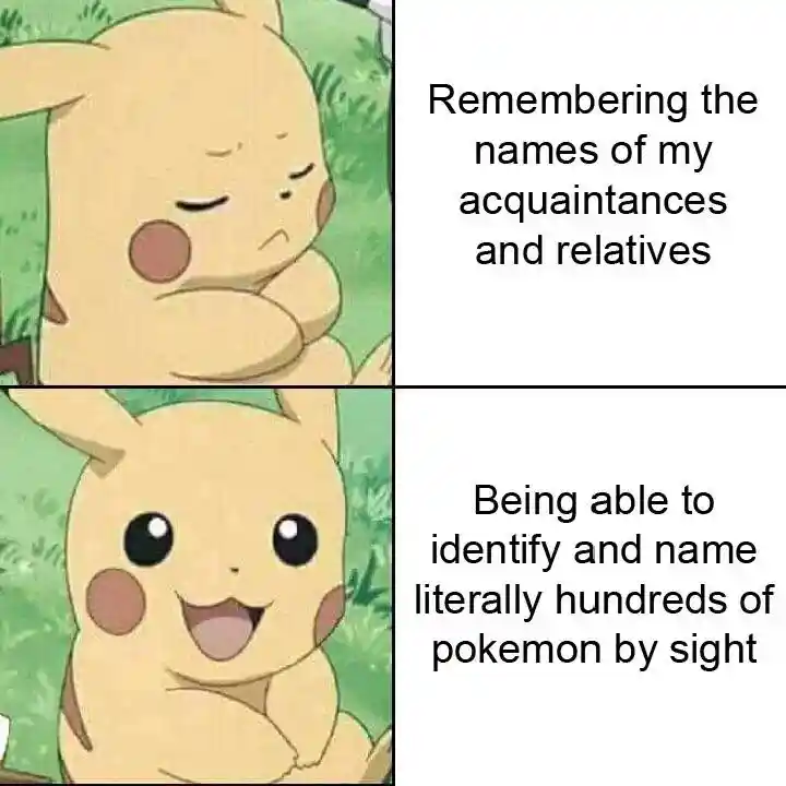 Pikachu meme names pokemon better than people