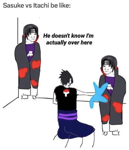 Sasuke vs Itachi meme misses real itachi