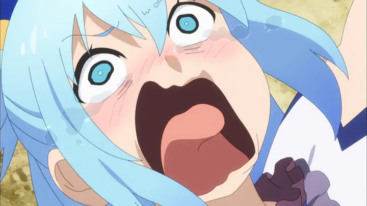screaming aqua meme template